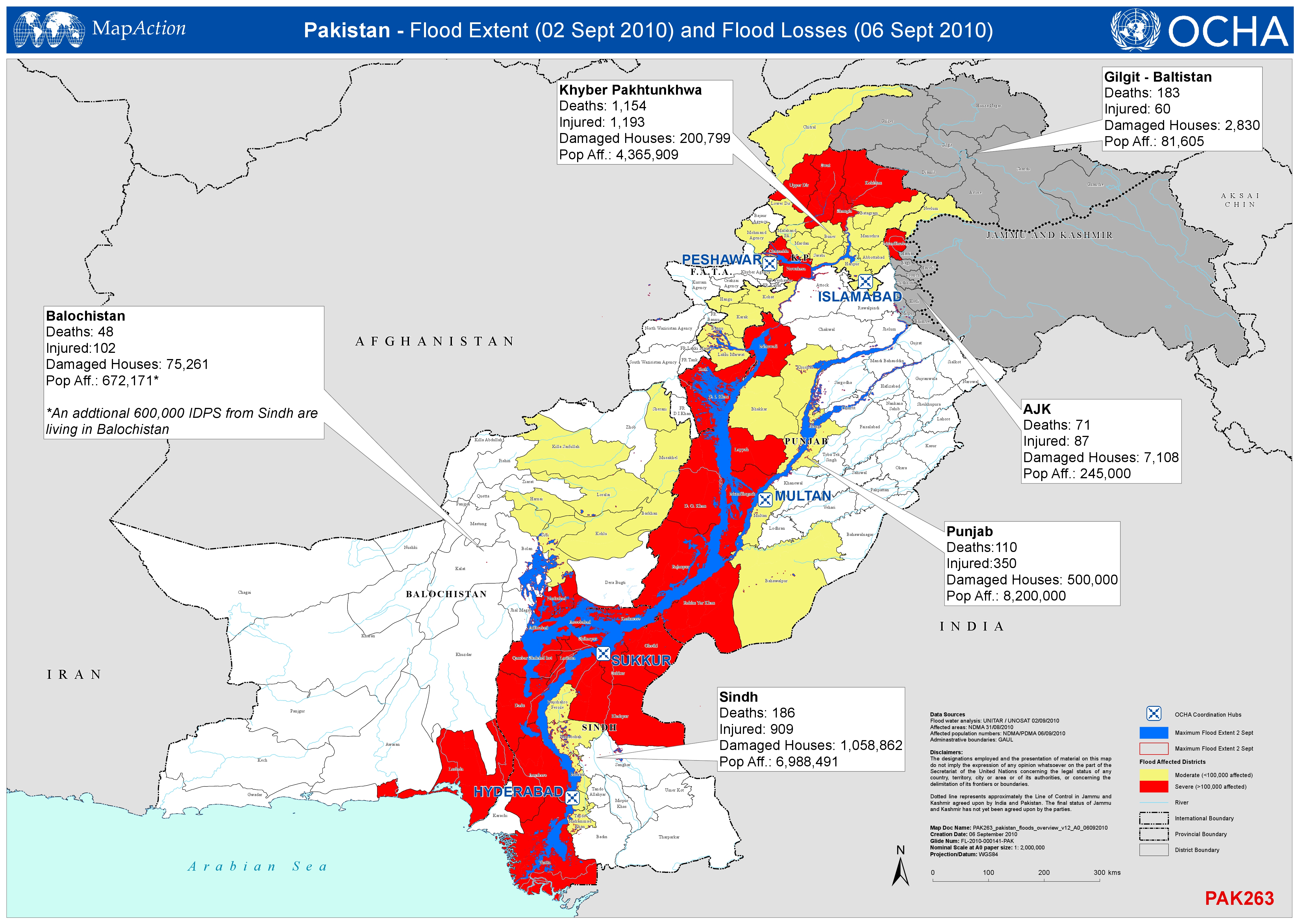 Flood Map Of Pakistan